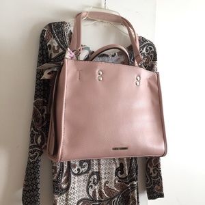Steve Madden Danny Blush Large Satchel Faux Leather